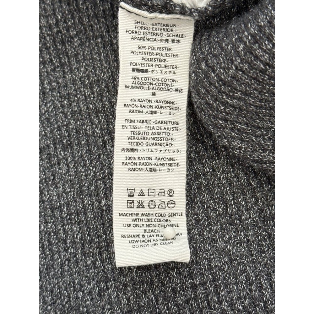 Free People Grey Blossom Thermal Top Boho Womens Size M - Picture 8 of 8